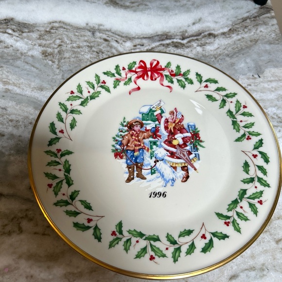Vtg Lenox 1996 Annual Holiday China Plate Victorian Letters to Santa 6th - Picture 4 of 4